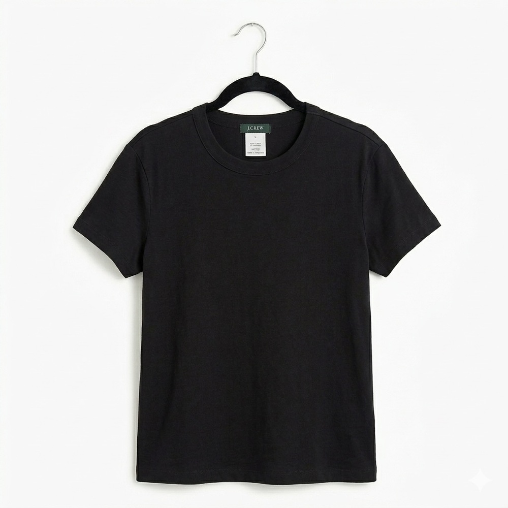 2/$30 - J. Crew Black Short Sleeve Crewneck Tee Women’s Large